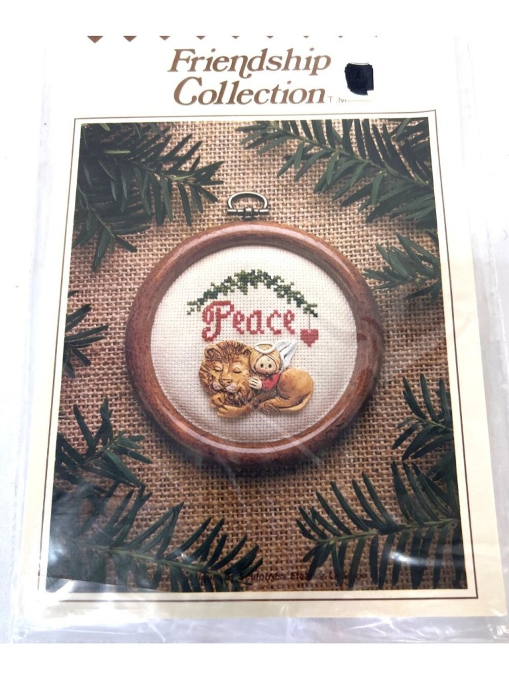 Peace Cross-Stitch Kit With Bas-Relief Figure By The Dutch Touch
